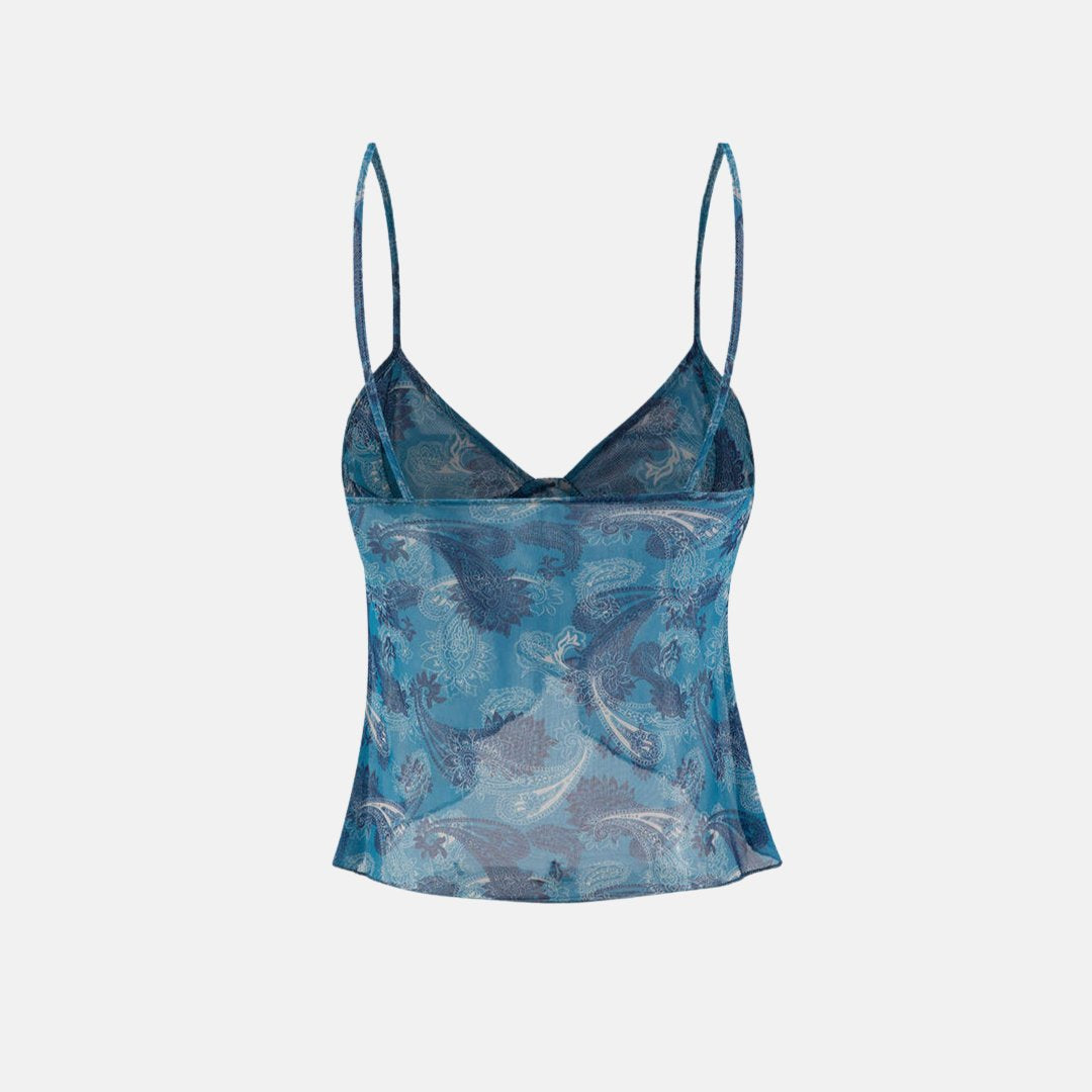 Top Estampado Azul Ocean