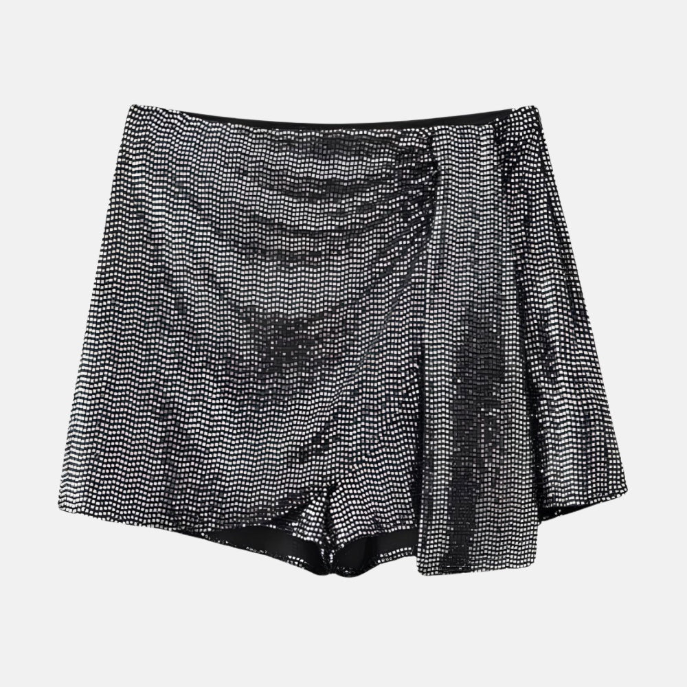 short feminino paete prata eternity