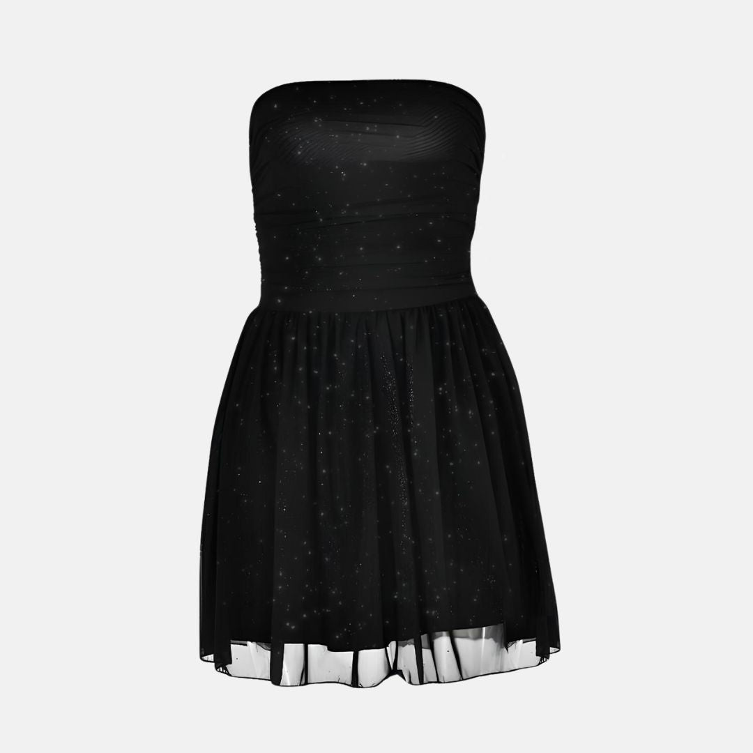 Vestido Lurex Tomara Que Caia Crystal preto